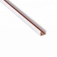 Low voltage track strip co-extruded plastic track lines with copper flat wire